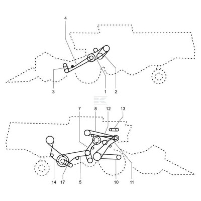 Pas klinowy Gates, 1403222 85011403222 | Exvi