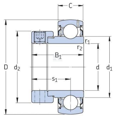 Wkład łożyska 25x52x15 mm SKF 7500YET205 | Exvi
