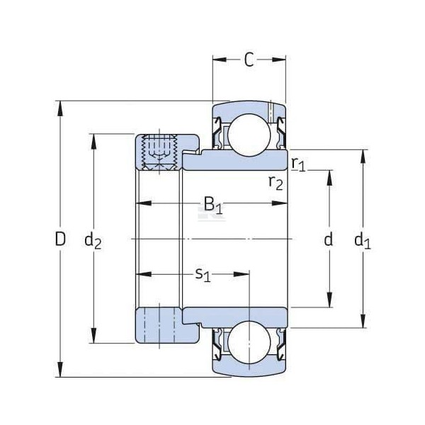 Wkład łożyska 25x52x15 mm SKF 7500YET205 | Exvi