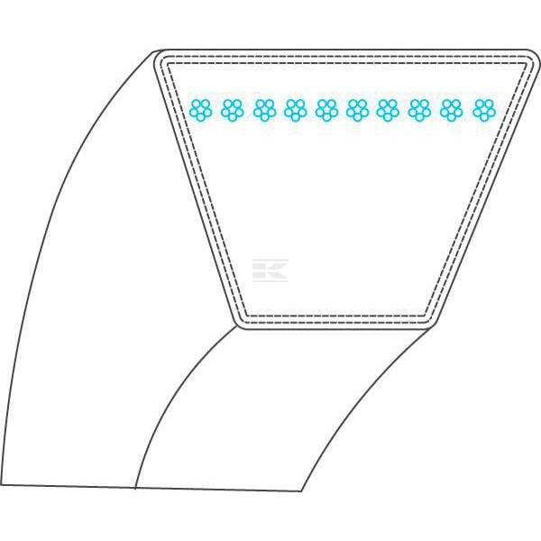 Pasek klinowy 12,7x1482 mm AK514083 | Exvi