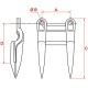 Bagnet podwójny 5" JD Z11228N | Exvi