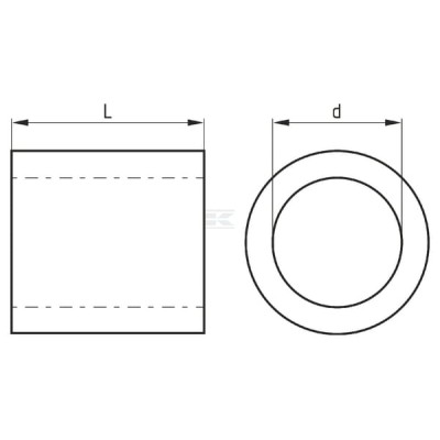 Tulejka gumowa podsiewacza, Ø 30x11, L-38 3045P42100 | Exvi