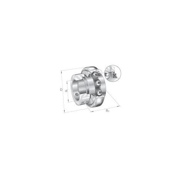 Wkład łożyska 25x52x15 mm INA/FAG GE25KTTB | Exvi