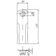 Nóż rozdrabniacza do słomy 175x50x4.5 mm 193361A1GZ | Exvi