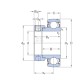 Wkład łożyska 1-1/2" / 38.1x80x21 mm 7500YET208108 | Exvi