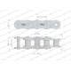 Łańcuch rolkowy 20AH-1-71PS ANSI A 100 H L20AH1-71PS | Exvi