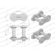Zamek łańcucha z oringiem ANSI A 60 (R1 3/4) Z60OR | Exvi