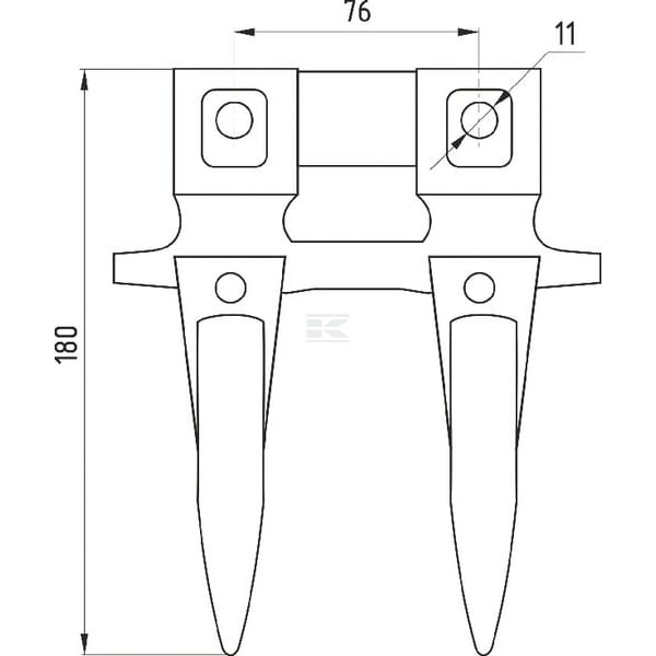 Bagnet podwójny New Holland 80379720 | Exvi