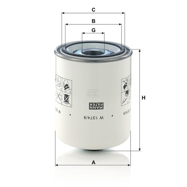 Filtr oleju W13749 | Exvi