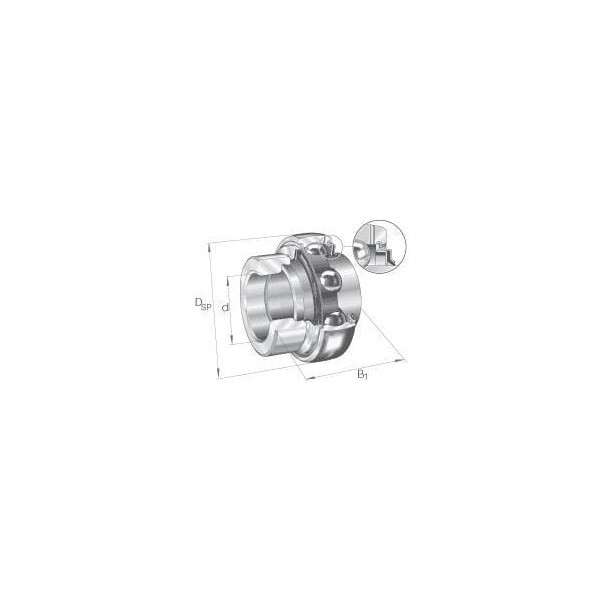 Wkład łożyska 60x130x33 mm INA/FAG GNE60KRRB | Exvi