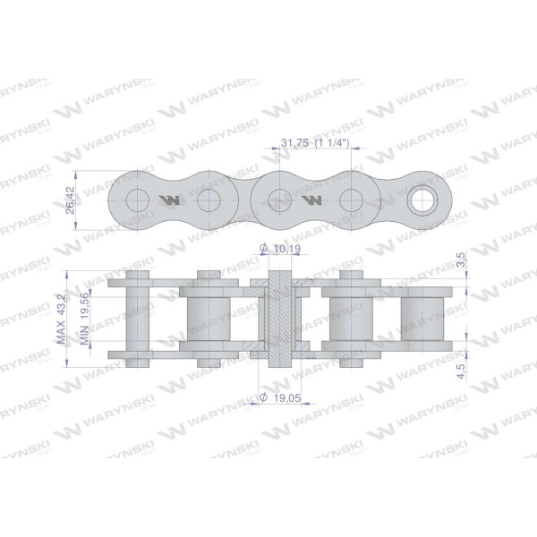 Łańcuch 20B-1-73Ps zastosowanie Prasa L20B1-73PS | Exvi
