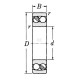 Łożysko kulkowe samonastawne 45x100x25 mm 75001309 | Exvi