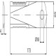 Nóż rozdrabniacza do słomy 173x50x4 mm Ø 18 281440N | Exvi