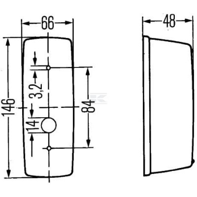 Lampa kierunkowskazu 21W prawa 2BA001277021 | Exvi