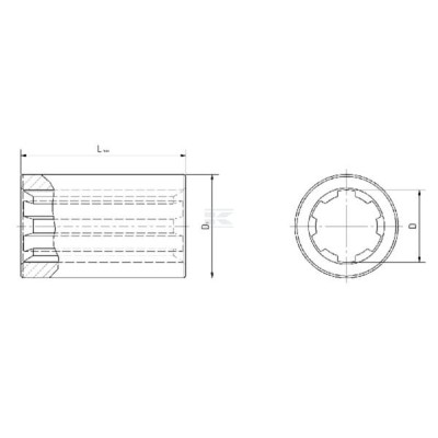 Tuleja profilowana AV101505 | Exvi