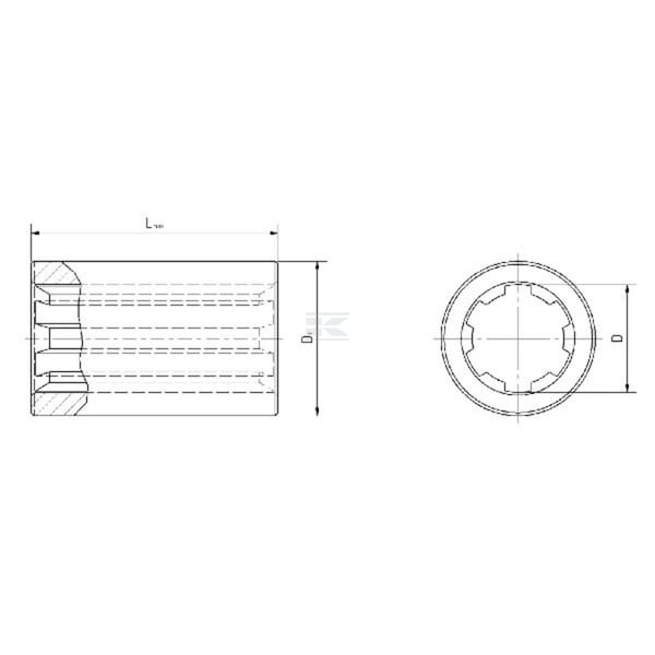 Tuleja profilowana AV101505 | Exvi