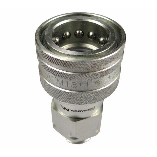 Szybkozłącze hydrauliczne gniazdo M18x1.5 WIAM18MZ | Exvi