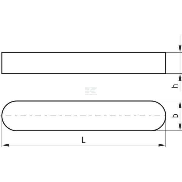 Wpust pryzmatyczny Kramp, 10 x 8 x 70 mm 688510870 | Exvi