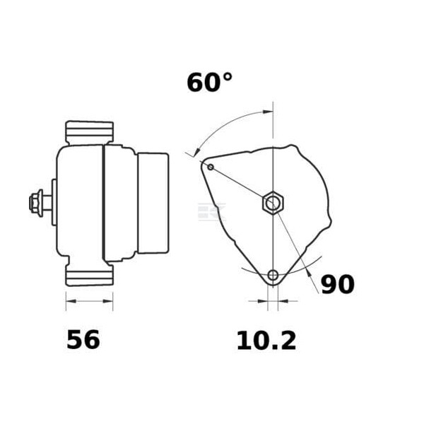 Alternator 14V 150A AAN5324 Mahle MG28 | Exvi