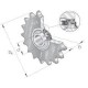 Koło napinacza łańcucha 5/8 Z17 KSR16L010101708 | Exvi