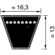 Pas klinowy SPB2240AB | Exvi