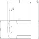 Nóż rozdrabniacza do słomy 175x50x4.5 mm Ø 281415Z | Exvi