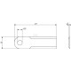 Nóż rozdrabniacza do słomy 175x50x4.5 mm Ø 281415Z | Exvi