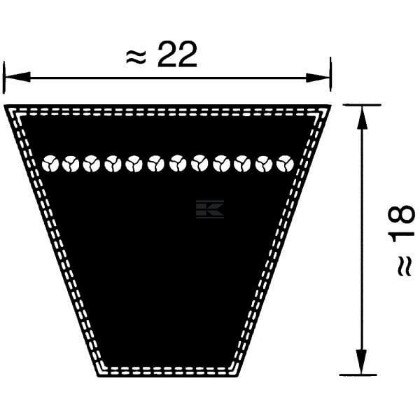 Pas klinowy Optibelt, SPC 22x3000 SPC3000 | Exvi