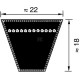Pas klinowy Optibelt, SPC 22x2800 SPC2800 | Exvi