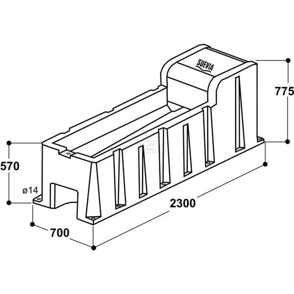 Poidło mrozoodporne model 6523 2.3 m SU1306523 | Exvi