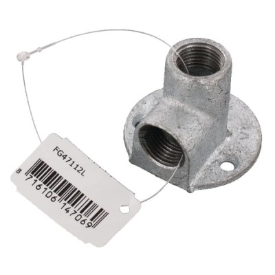 Kolano ścienne 90° ocynk 2x gwint FG47112L | Exvi