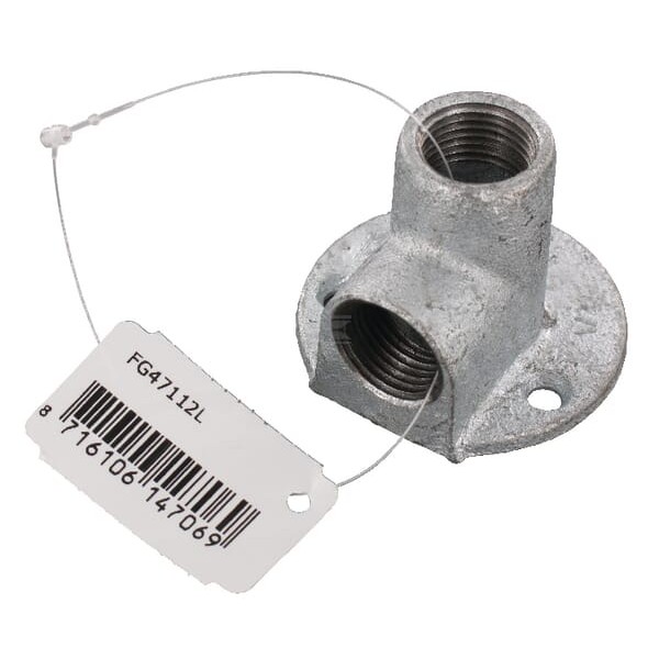 Kolano ścienne 90° ocynk 2x gwint FG47112L | Exvi