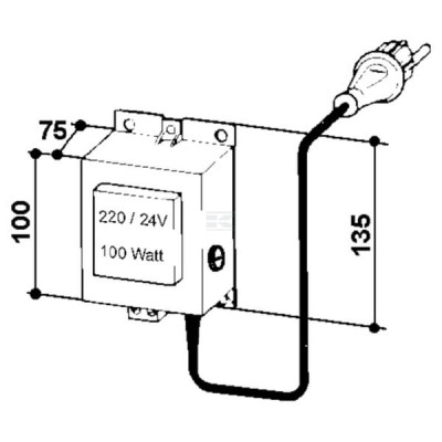 Transformator 230/24V Suevia, 100 W SU1010380 | Exvi