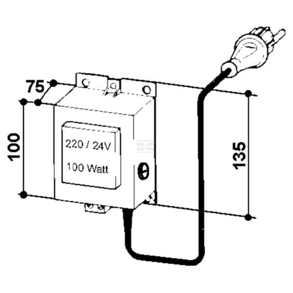 Transformator 230/24V Suevia, 100 W SU1010380 | Exvi