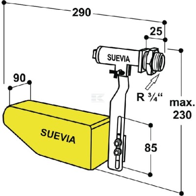Zawór pływakowy model 738 SU1310738 | Exvi