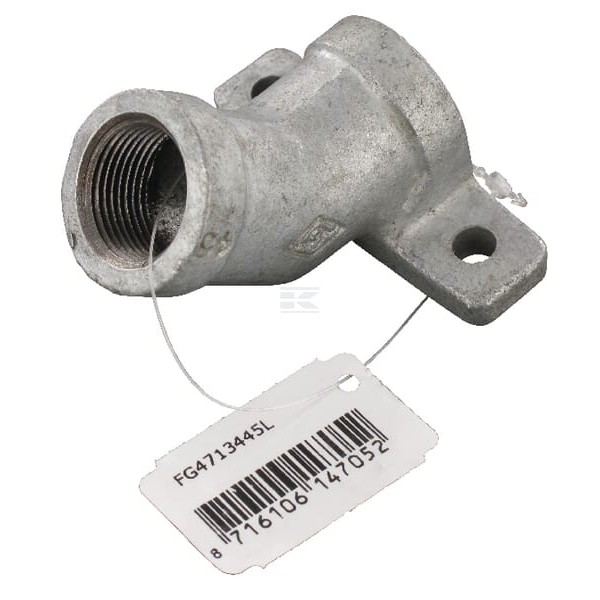 Kolano ścienne 45° ocynk 2x gwint FG4713445L | Exvi
