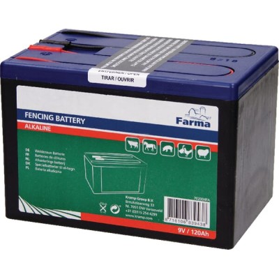 Bateria alkaliczna, 9V 120Ah 702004FA | Exvi