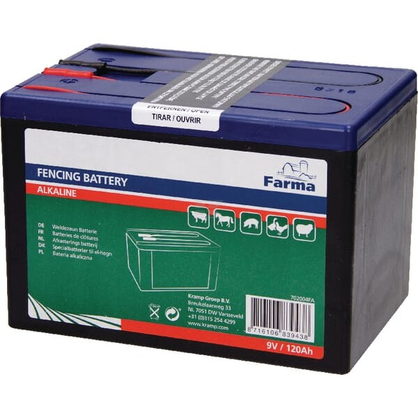Bateria alkaliczna, 9V 120Ah 702004FA | Exvi