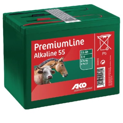 Bateria alkaliczna do elektryzatora 9V, 55Ah 350611 | Exvi