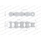 Łańcuch rolkowy 16BX-1 (R1 1) 5 m Waryński L16BX1 | Exvi