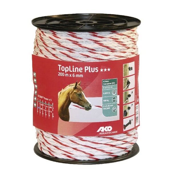Linka ogrodzeniowa Top Line Plus, 6 mm 200 m 449532 | Exvi