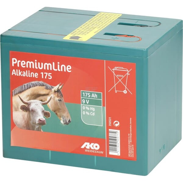 Bateria alkaliczna do elektryzatora 9V, 170Ah 350528 | Exvi
