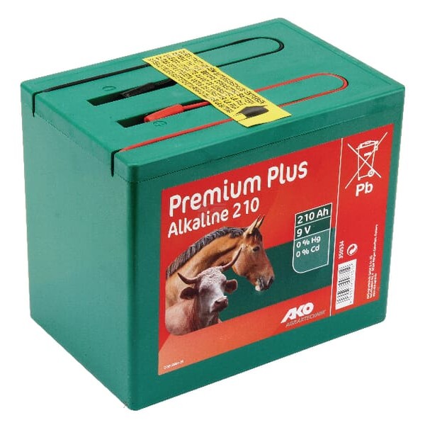 Bateria alkaliczna do elektryzatora 9V, 210Ah 350534 | Exvi