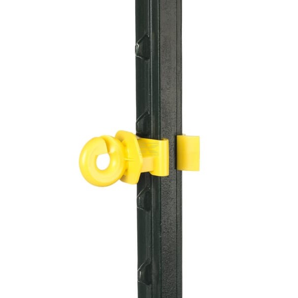 Izolator do plecionki T-Post, żółty 25 szt. 441181 | Exvi