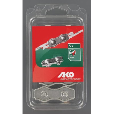 Złączka do linek ocynkowana, 6 mm 5 szt. 44535051 | Exvi