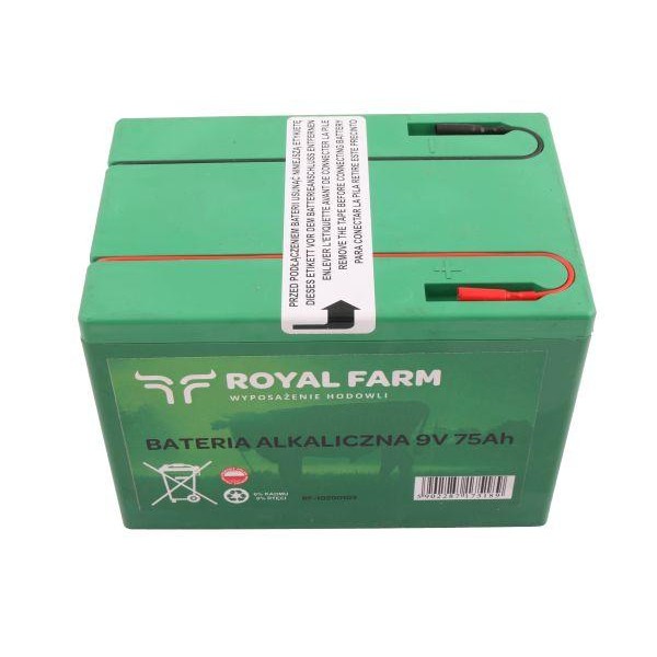 Bateria alkaliczna 75Ah 9V ROYAL FARM RF-10200103 | Exvi