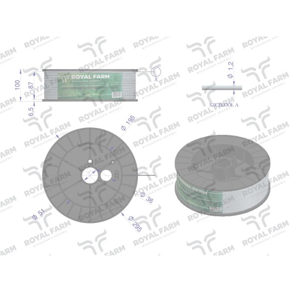 Drut (szpula) do pastucha 1000m RF-105010019 | Exvi