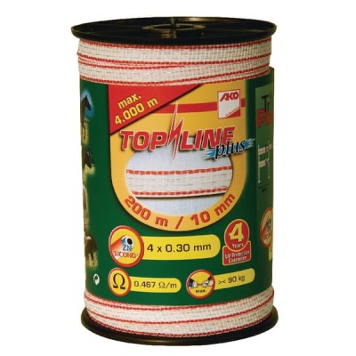Taśma ogrodzeniowa Top Line Plus, 10 mm 200 4491504 | Exvi