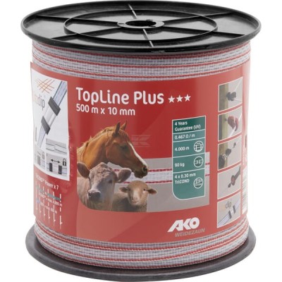 Taśma ogrodzeniowa Top Line Plus, 10 mm 500 4491505 | Exvi