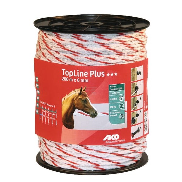 Linka ogrodzeniowa Top Line Plus, 6 mm 400 m 449531 | Exvi